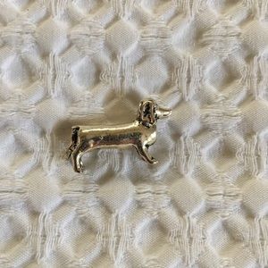 Silver dog charm